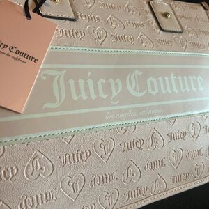 Juicy Couture Pink Embossed Logo Bag